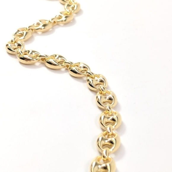 🔹️House Of Harlow 🔹️1960 Nickle Free Mariner Puff 16" Link NECKLACE - Picture 3 of 5